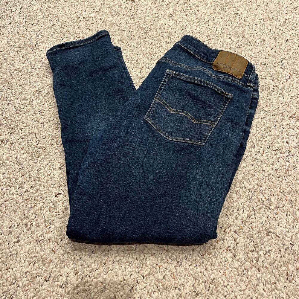 American Eagle Slim Fit Mens Jeans 26x30 Denim Dark Wash Casual Normcore